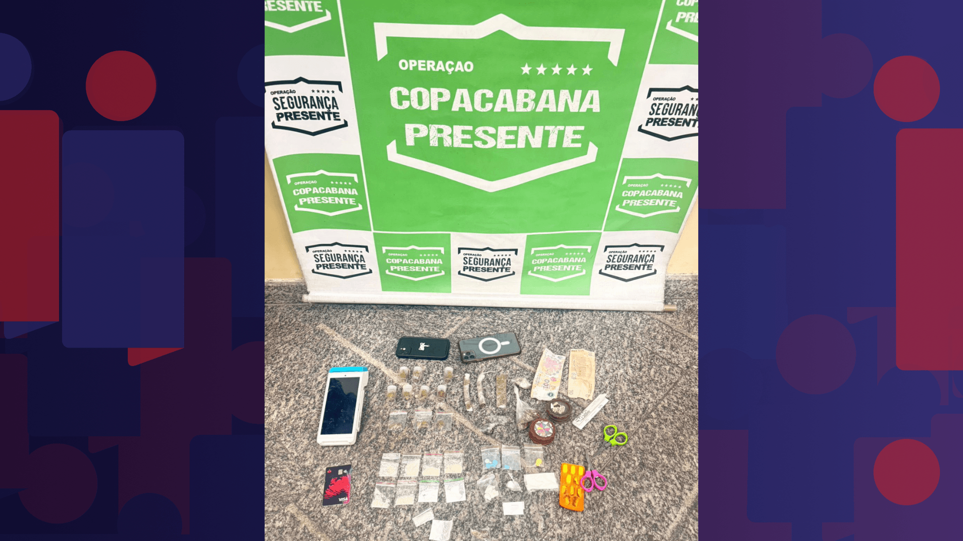 Polícia Civil investiga prisão de três homens que comercializavam drogas em Copacabana