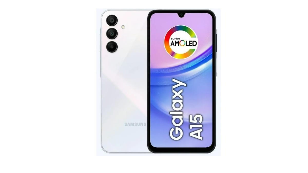 Samsung Galaxy A15 4G Azul Claro 128GB. / Reprodução: Samsung