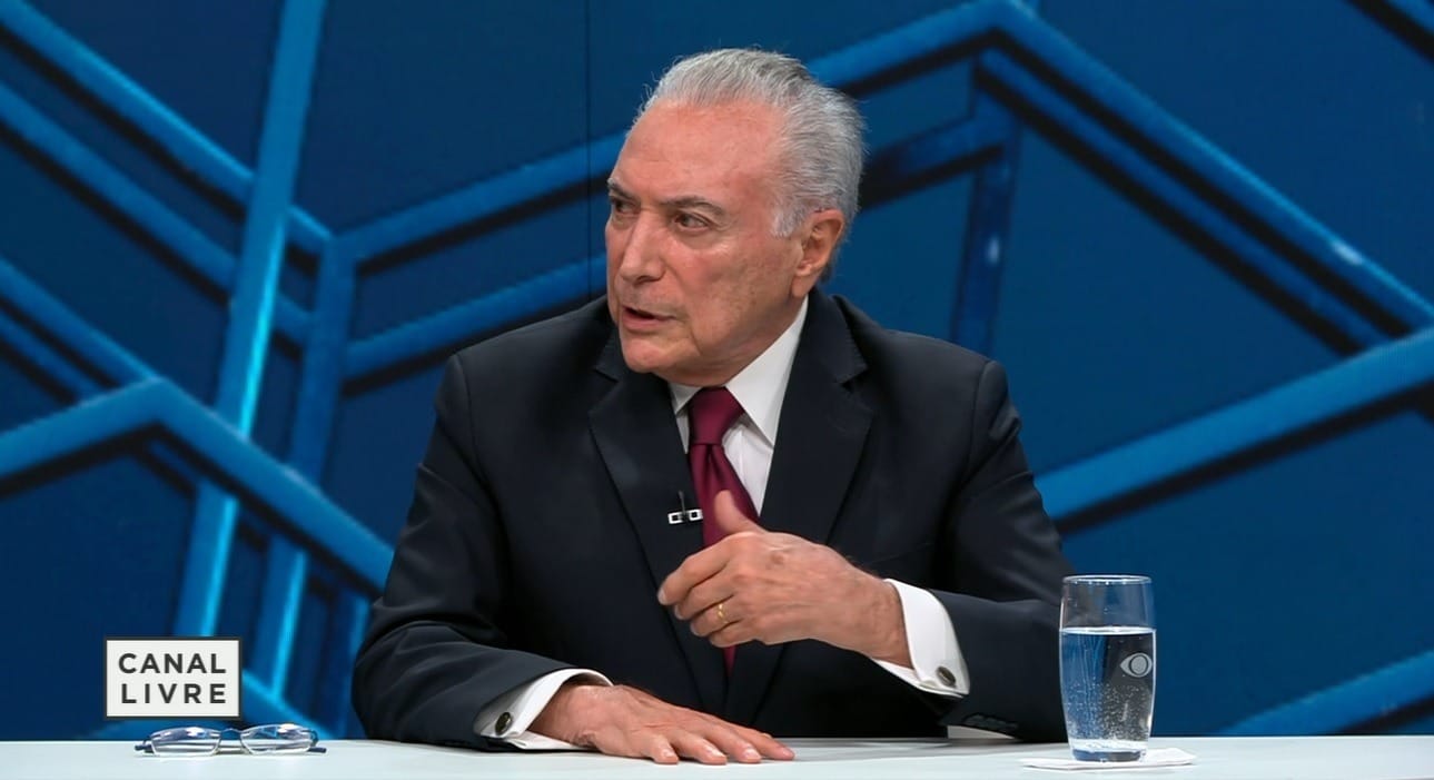 'Congresso poderia editar ato de anistia, mas não acho útil para o país', diz Temer