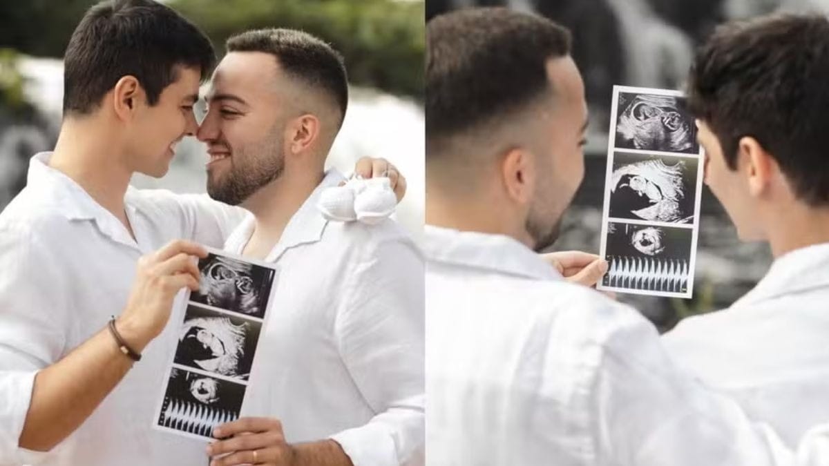 Lucas Rangel e Lucas Bley estão esperando um bebê: "Contando os segundos pra te conhecer"