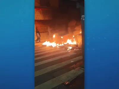 Helicóptero da PM é atingido por tiros de fuzil durante protesto em Paraisópolis