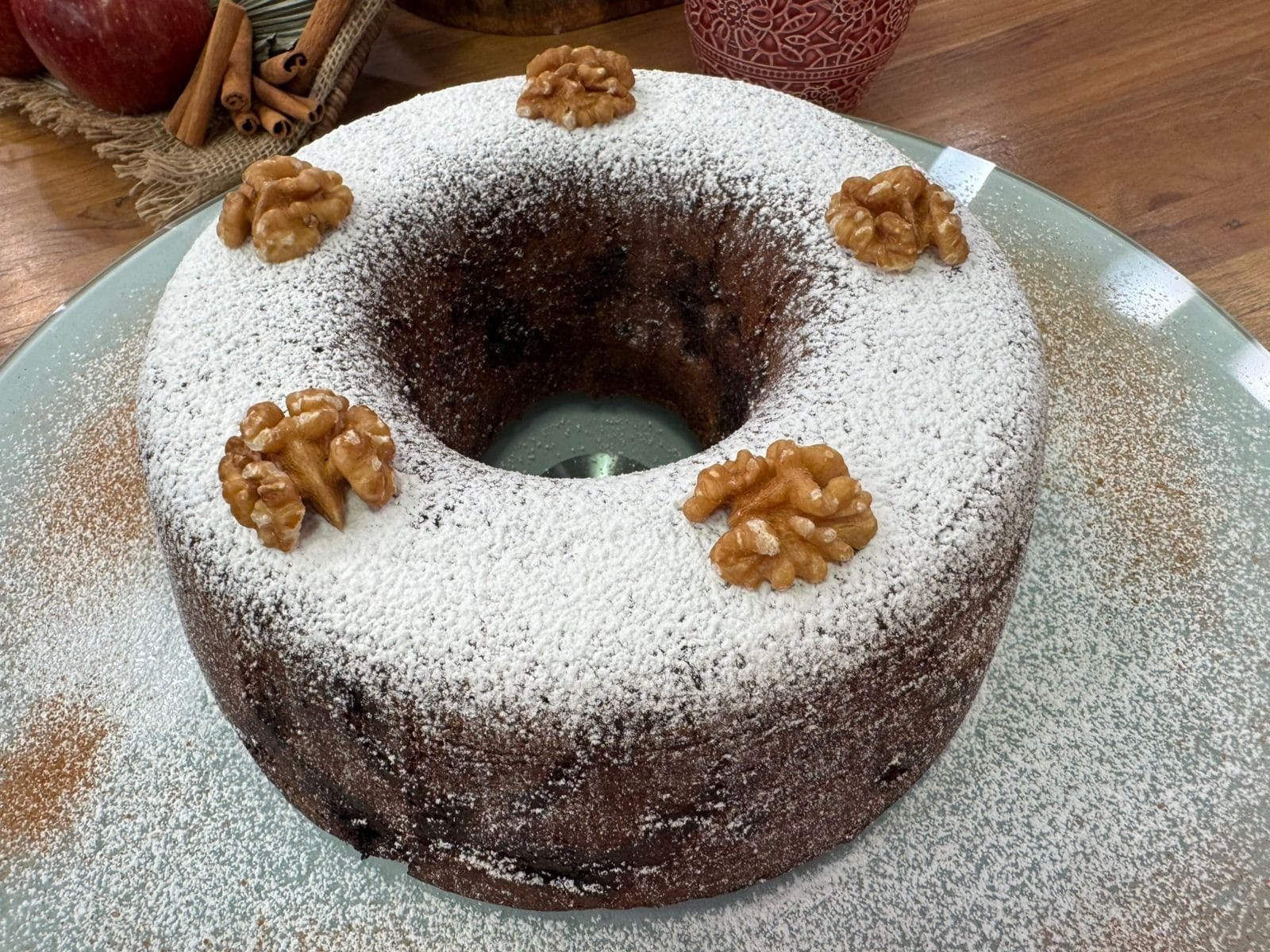 Bolo de maçã (Foto: Band)