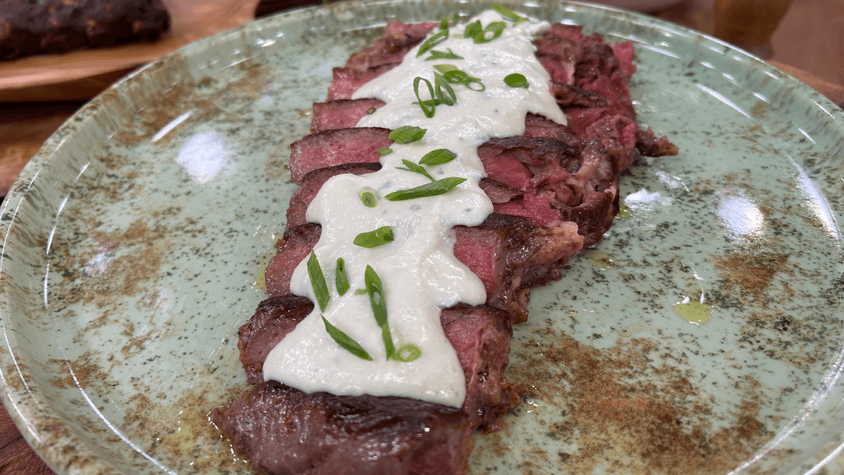 Ancho com creme de gorgonzola do chef Leandro Ciorra Ferreira | Band Receitas