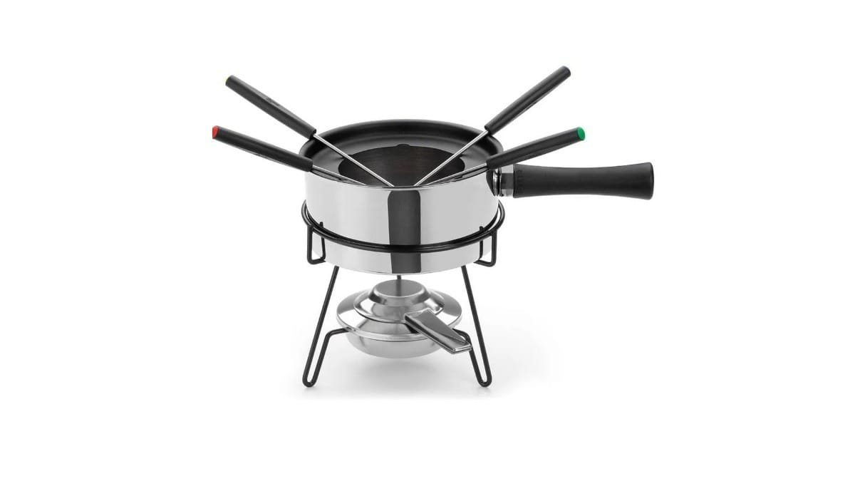 Aparelho de Fondue Forma Mont Blanc 9 Peças. / Reprodução: Mont Blanc