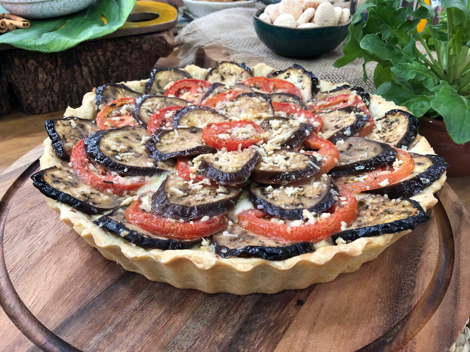 Torta quiche de berinjela da Dona Dirce | Band Receitas