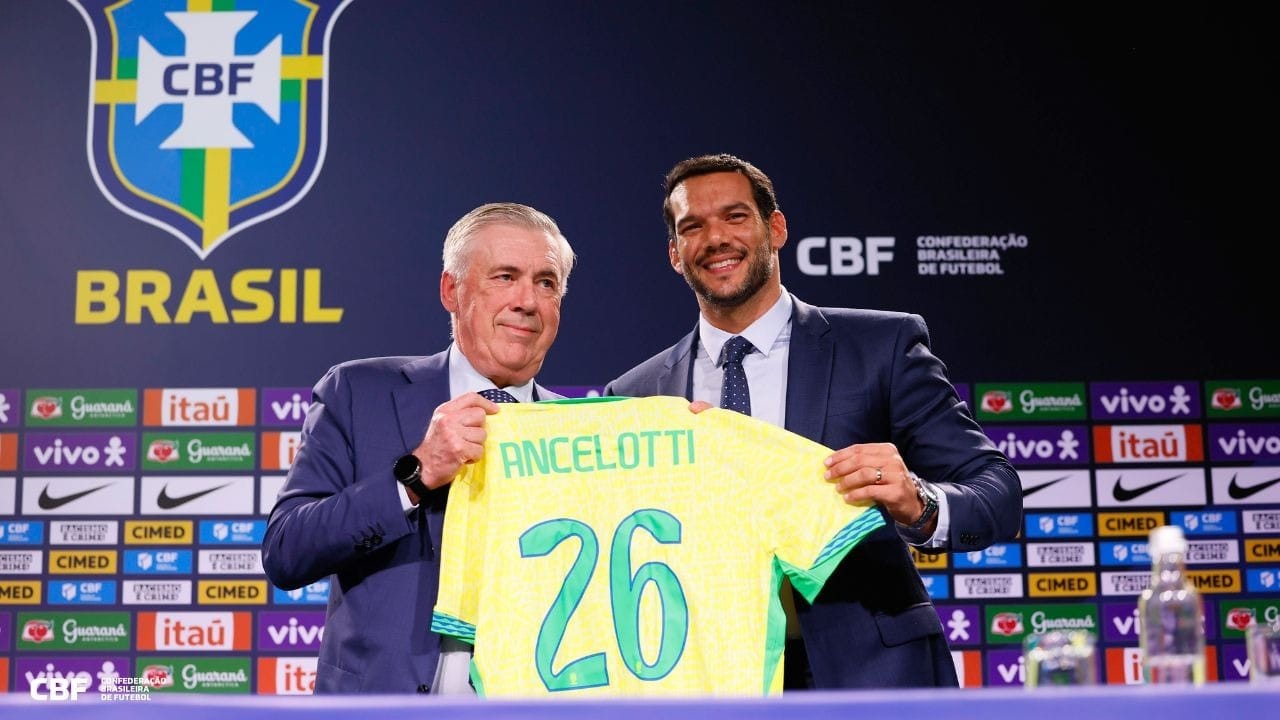 Presidente da CBF confirma renovação com Ancelotti até 2030