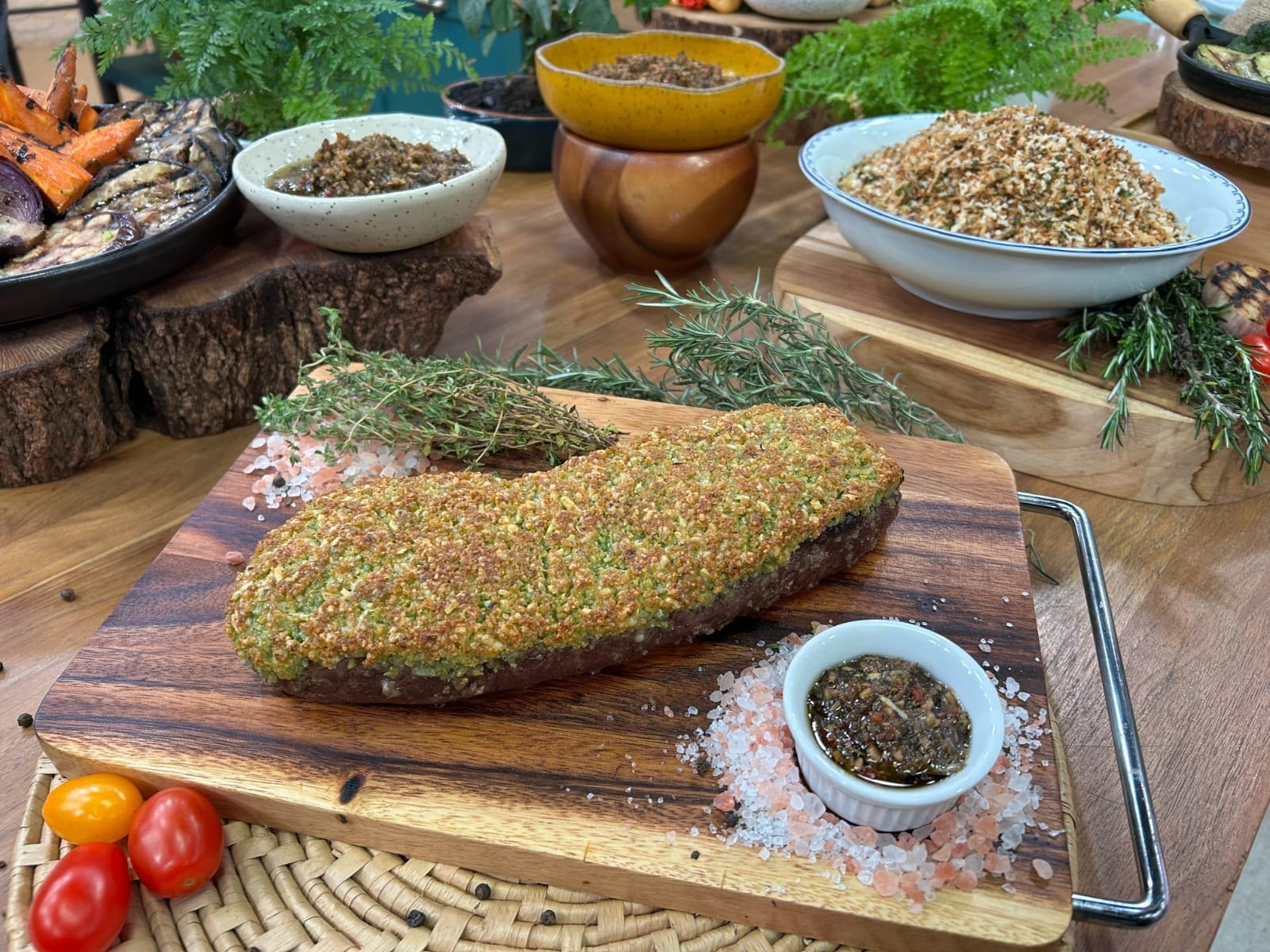 Bife de tira de chorizo com crosta de parmesão do chef Netão | Band Receitas