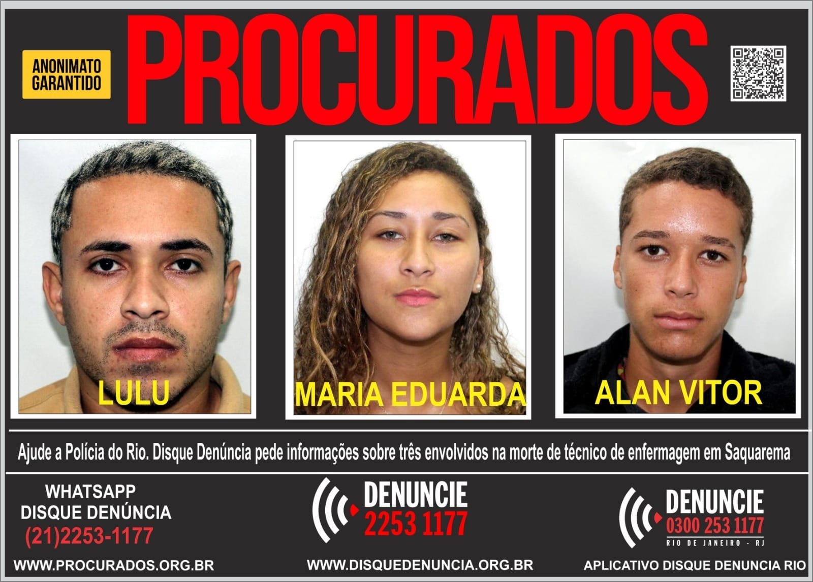 Polícia busca quarto suspeito por morte de técnico de enfermagem em Saquarema