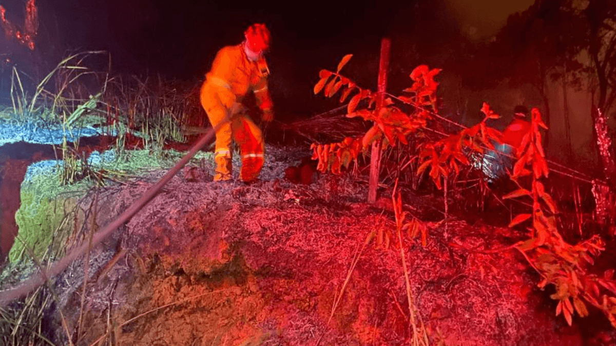 Incêndio em terreno baldio mobiliza Corpo de Bombeiros em Ilhabela