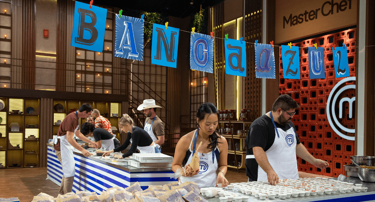 Cozinha do MasterChef Brasil vira feira de rua na prova dos pastéis