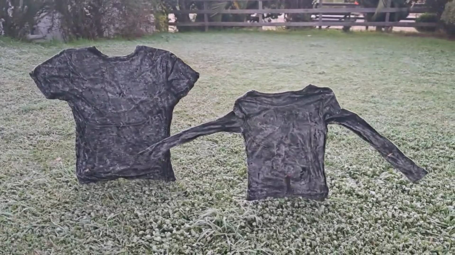 Temperatura de -6,3ºC, menor do ano, deixa camisas congeladas na Serra Catarinense