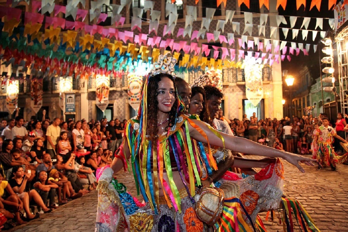 Apresentação do então Cacuriá de Dona Teté no Centro Histórico de São Luís (Antônio Martins/Governo do Maranhão)