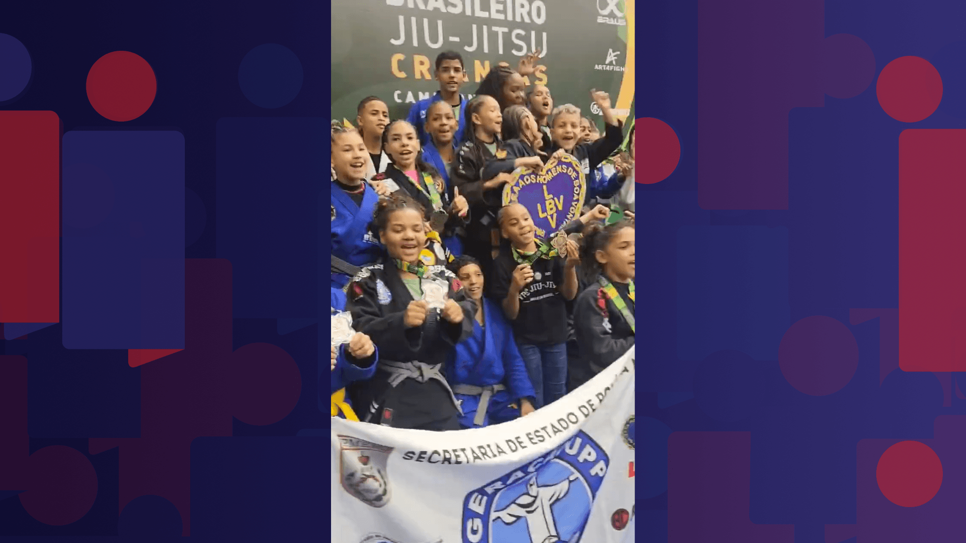 Atletas da Geração UPP conquistam 24 medalhas no Brasileiro de Jiu-Jitsu Kids