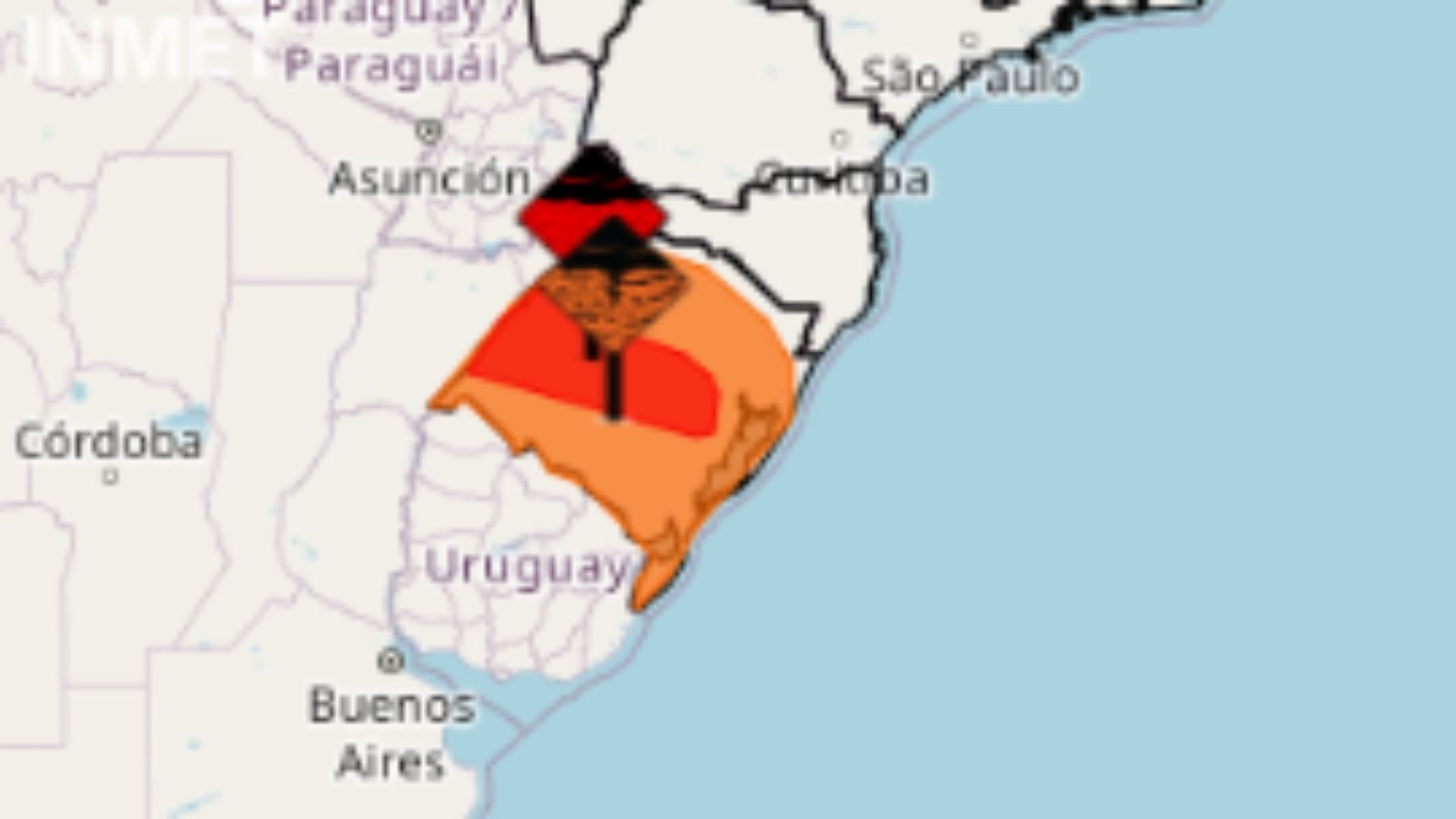 Alerta vermelho: chuvas intensas devem atingir o Rio Grande do Sul; veja previsão