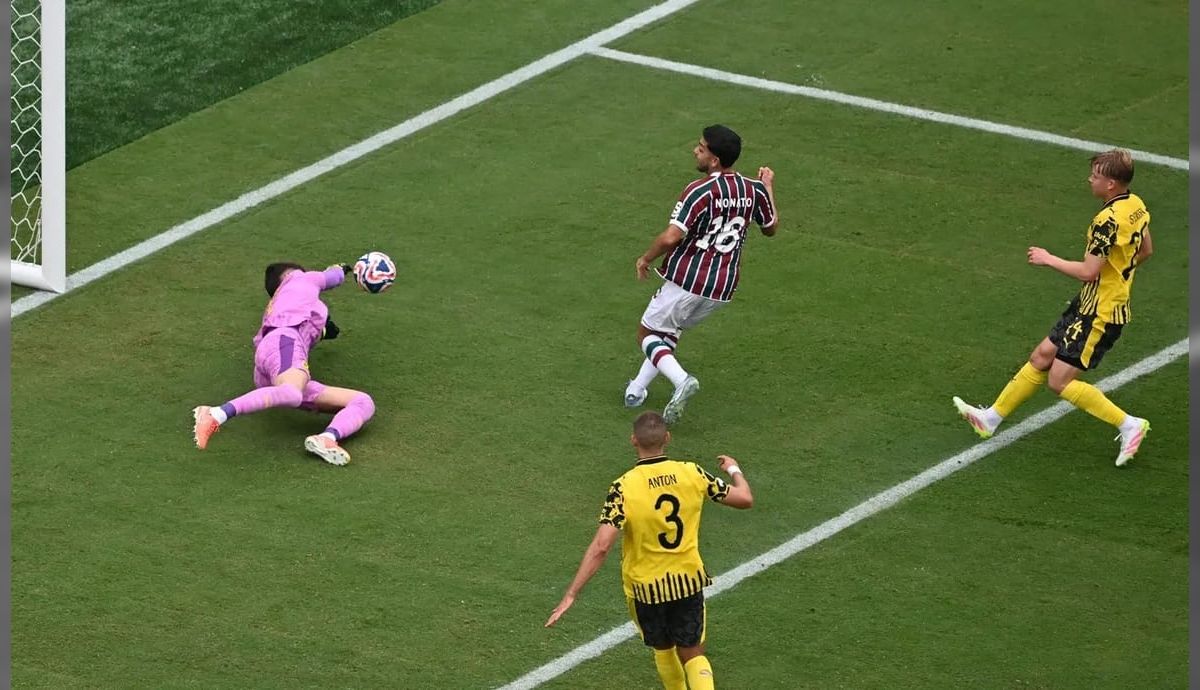 Fluminense joga bem, perde gols e fica no empate com o Borussia