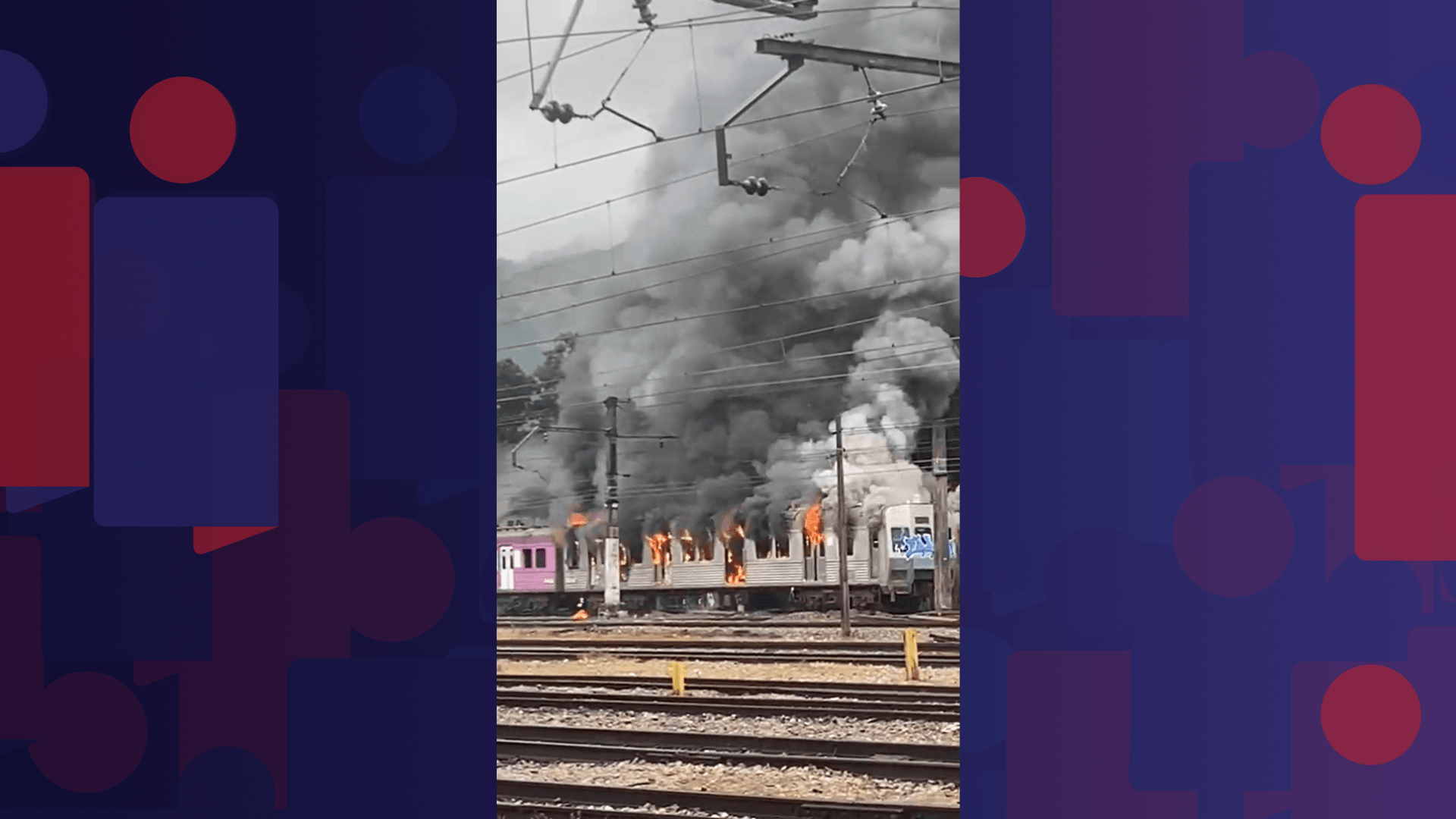 Princípio de incêndio em trem da SuperVia em Japeri pode ter sido vandalismo