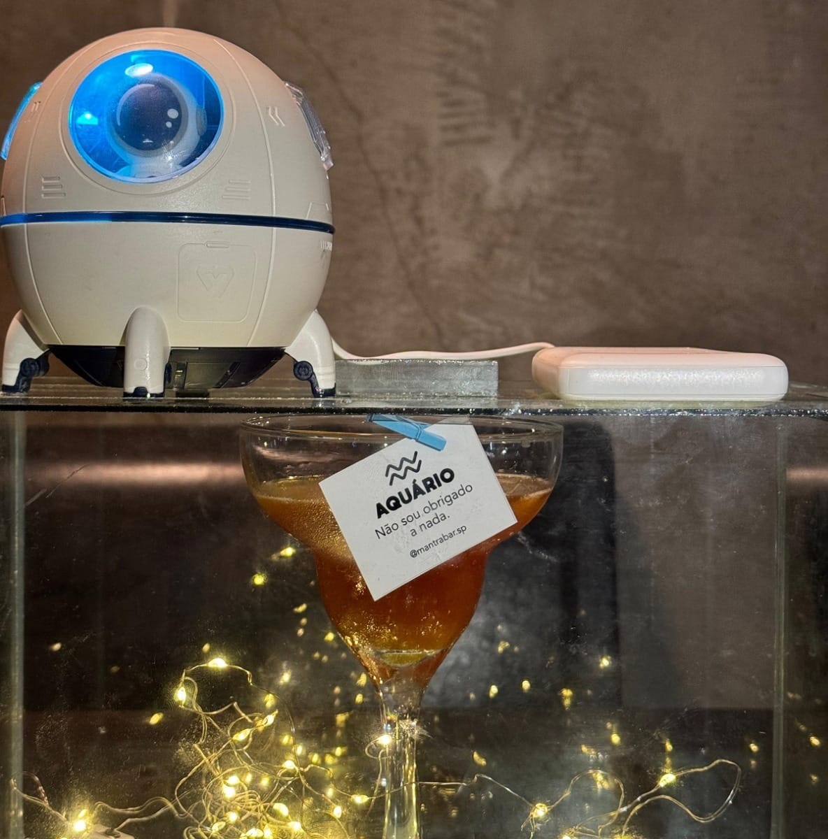 Drink inspirado no signo de Aquário