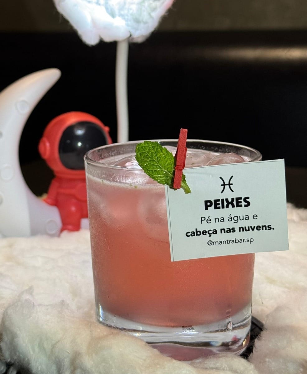 Drink inspirado no signo de Peixes