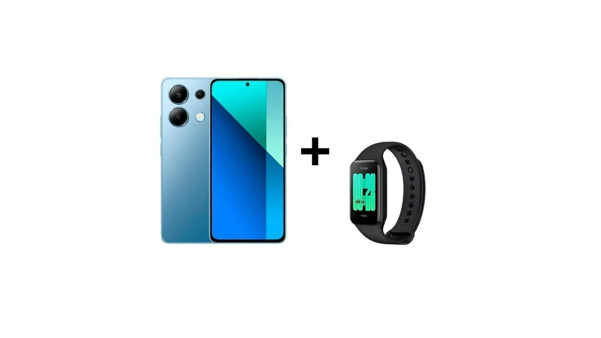 Smartphone Xiaomi Redmi Note 13 Azul. / Reprodução: Xiaomi