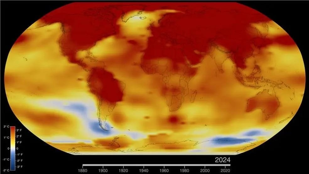 Dados da NASA confirmam 2024 como o ano mais quente da história