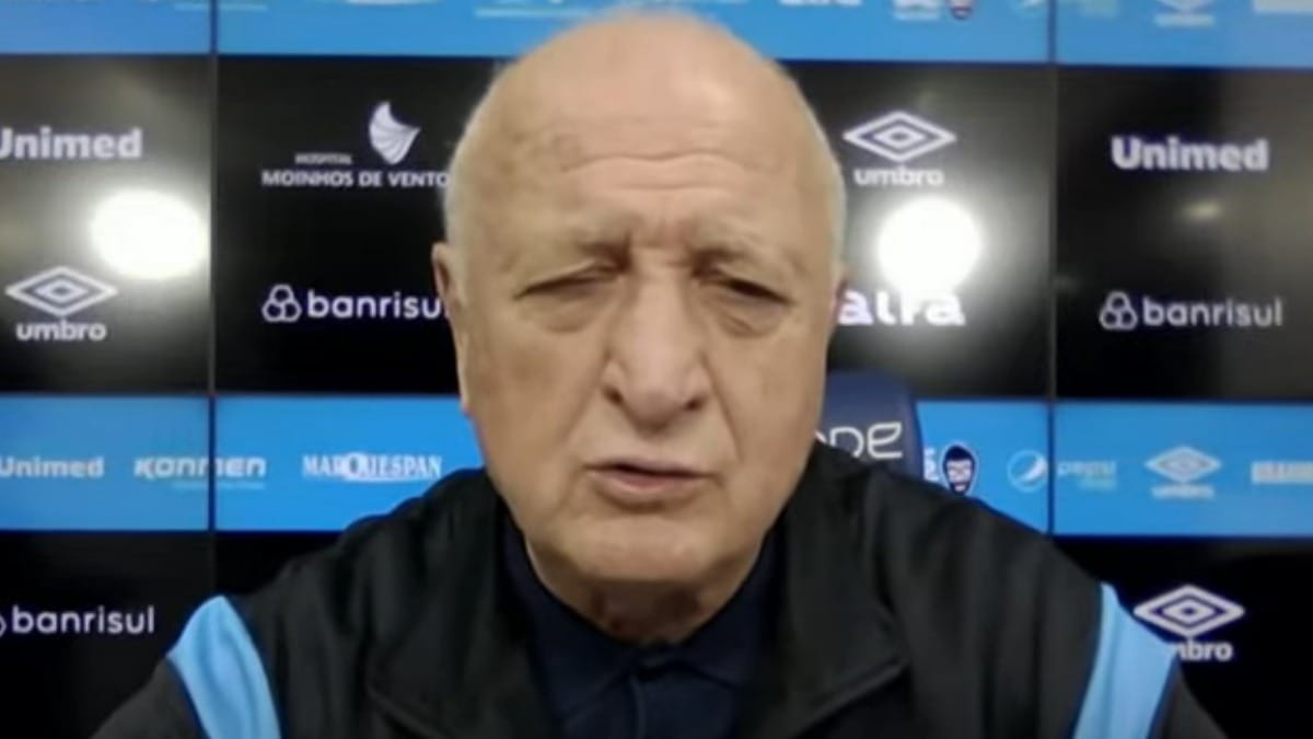 Felipão descarta retorno como técnico e avalia nova função no Grêmio: “Vou ver se me adapto”