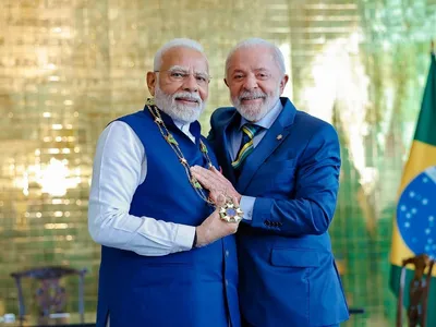 Lula recebe Modi, acena com fábrica da Embraer e diz que Brics 'não aceita' reclamação de Trump