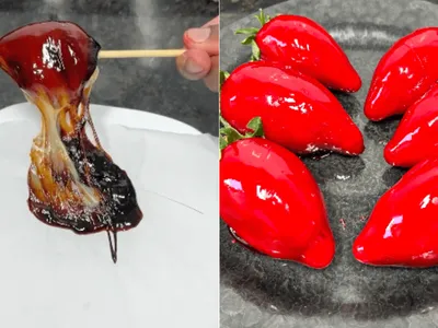 Depois da maçã do amor, vem o morango do ódio: aprenda receita considerada "impossível"