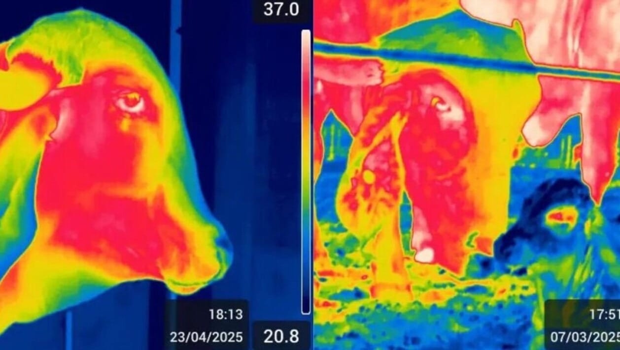Câmera detecta temperatura do gado e indica se há problemas de saúde
