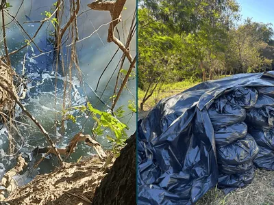 Pai e filho são presos por realizar descarte irregular de produtos químicos no Rio Capivari