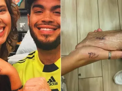 Francisco e Flor Gil homenageiam Preta Gil com tatuagem