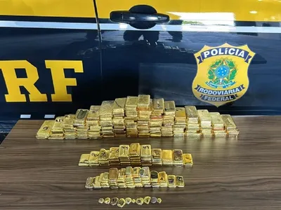 PRF apreende 103 kg de ouro em Roraima, a maior do país registrada pela corporação