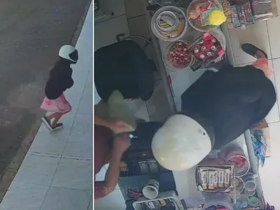 Vídeo: adolescente usa saia e arma de airsoft para assaltar mercadinho no Piauí