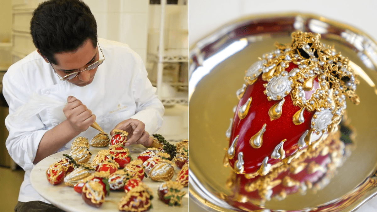 Confeiteiro cria morango do amor de luxo que custa mais de R$ 2 mil e parece joia; veja fotos