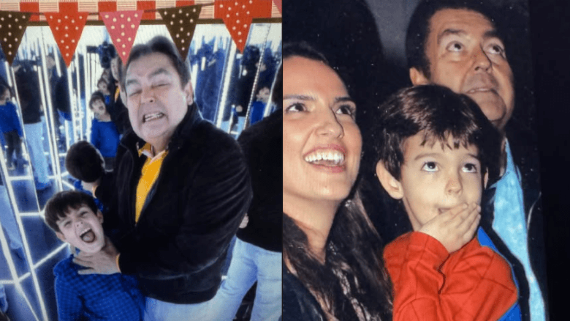 Filho caçula de Faustão presta homenagem no Dia dos Pais