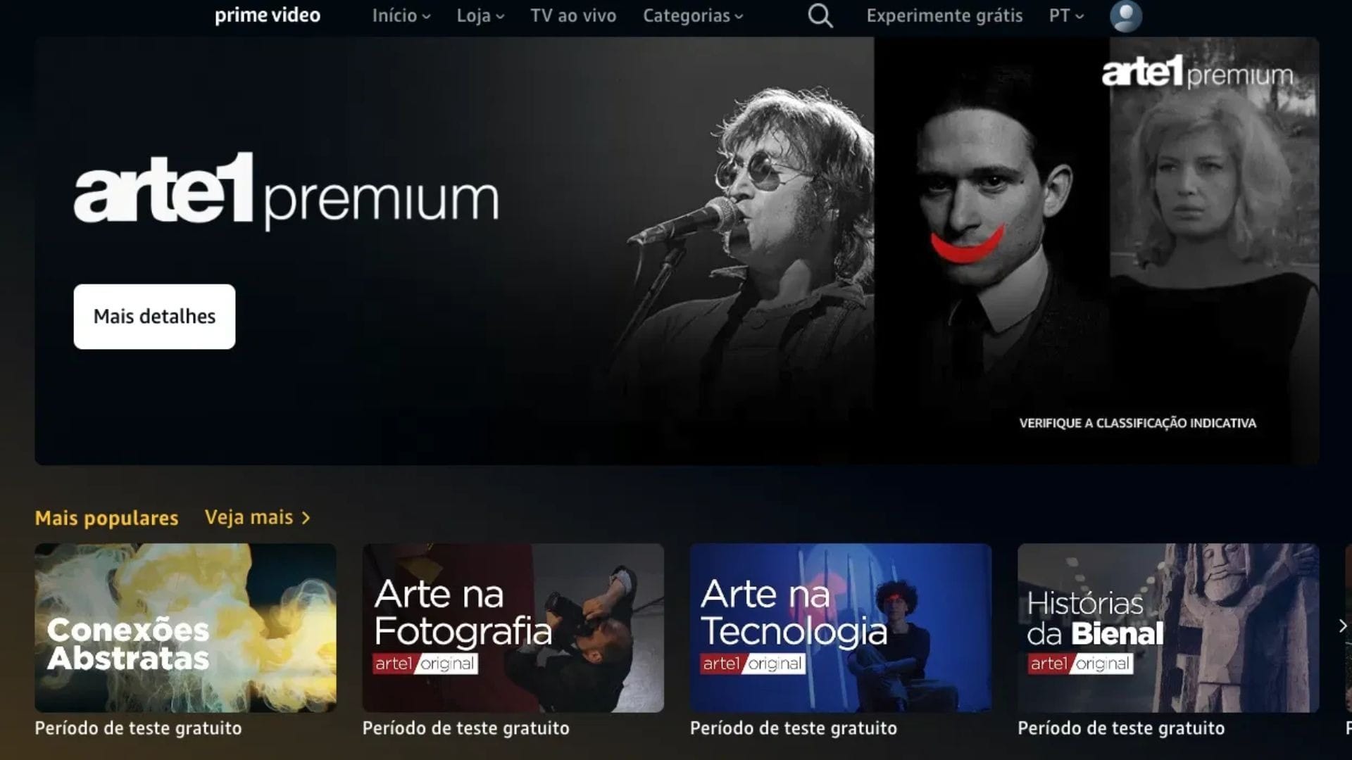 Arte1 Premium chega à Amazon Prime Video com centenas de obras; confira novidades