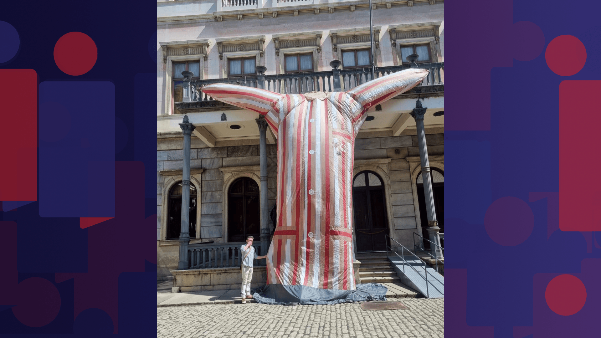 Pijama inflável em homenagem a Getúlio Vargas vai ficar exposto no Museu da República