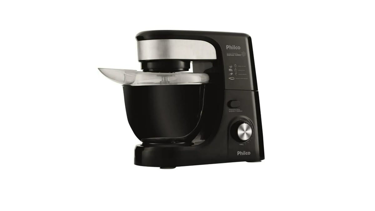 Batedeira Planetária Philco PHP500 Turbo. / Reprodução: Philco