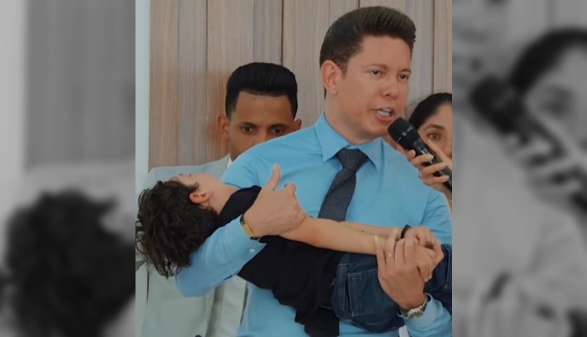 Bispo Bruno Leonardo doa R$ 100 mil para criança com paralisia cerebral e emociona multidão