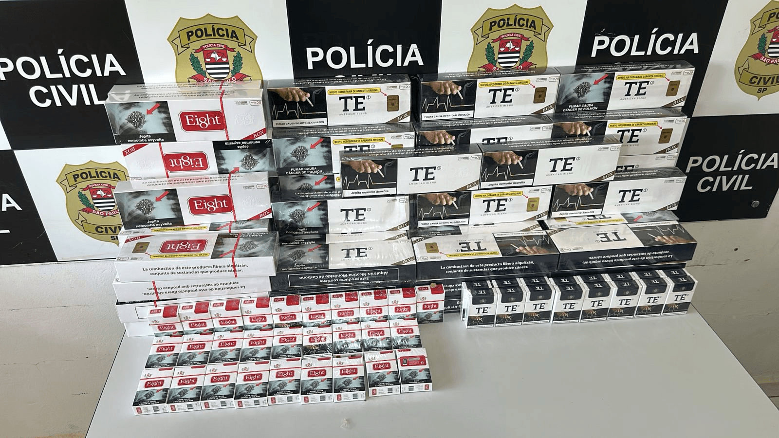 Polícia Civil apreende 737 maços de cigarros de origem paraguaia em bar de Itapuí