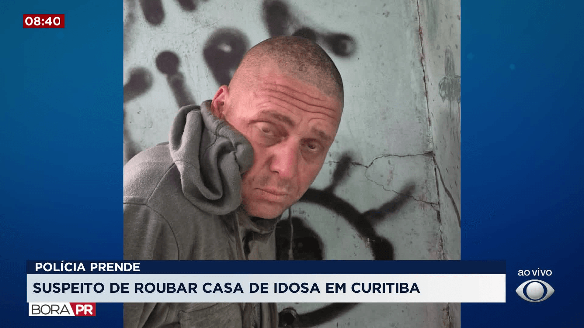 Homem que assaltou idosa dentro de casa em Curitiba é preso pela polícia