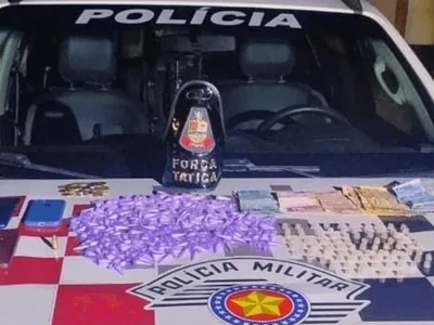 Três homens são presos por tráfico de drogas em Potim