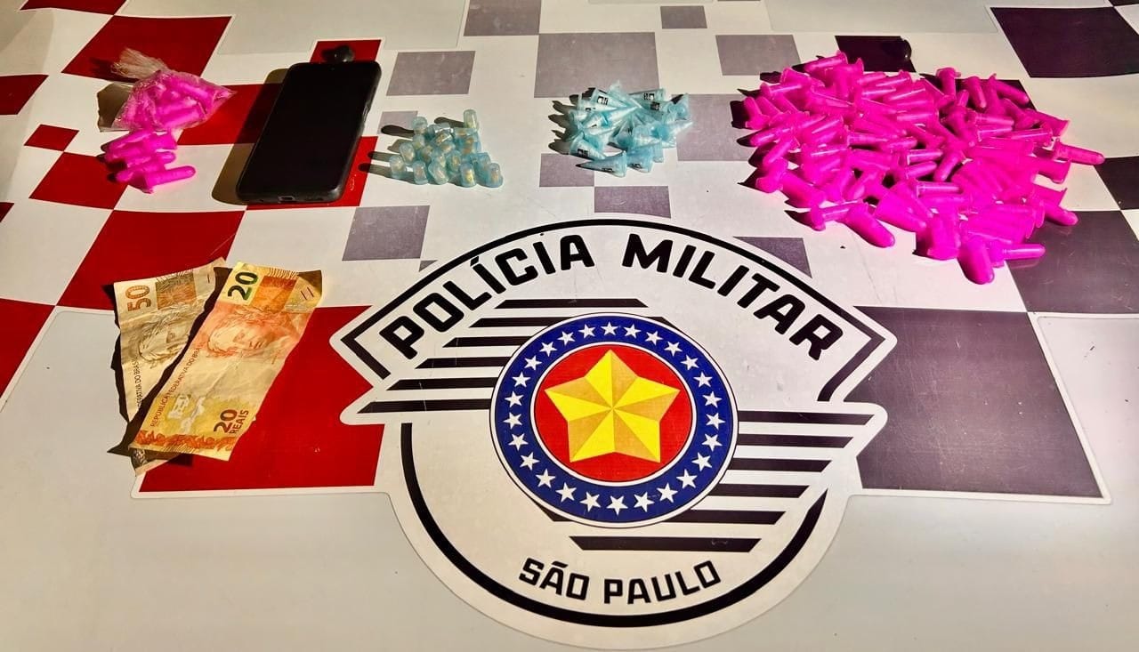 Polícia Militar apreende criminoso por tráfico de drogas em Guaratinguetá