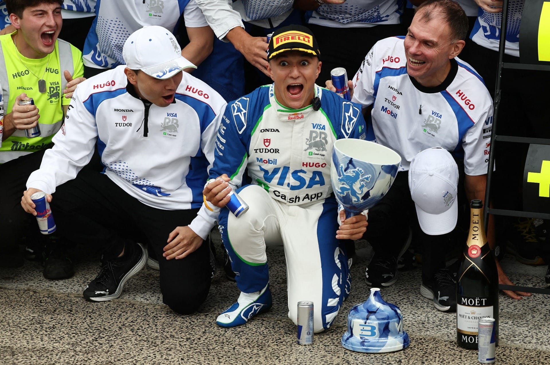 Hadjar celebra primeiro pódio na F1 após chegar em 3º na Holanda: "Orgulhoso do meu trabalho"