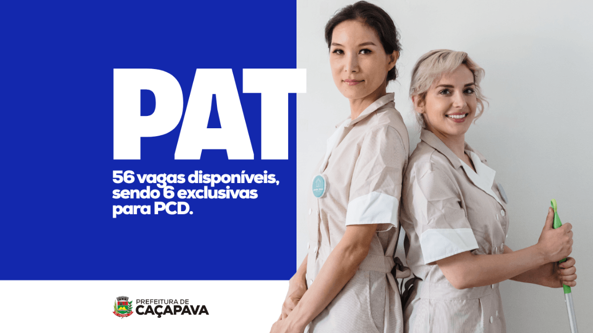 PAT de Caçapava divulga mais de 50 novas oportunidades de emprego