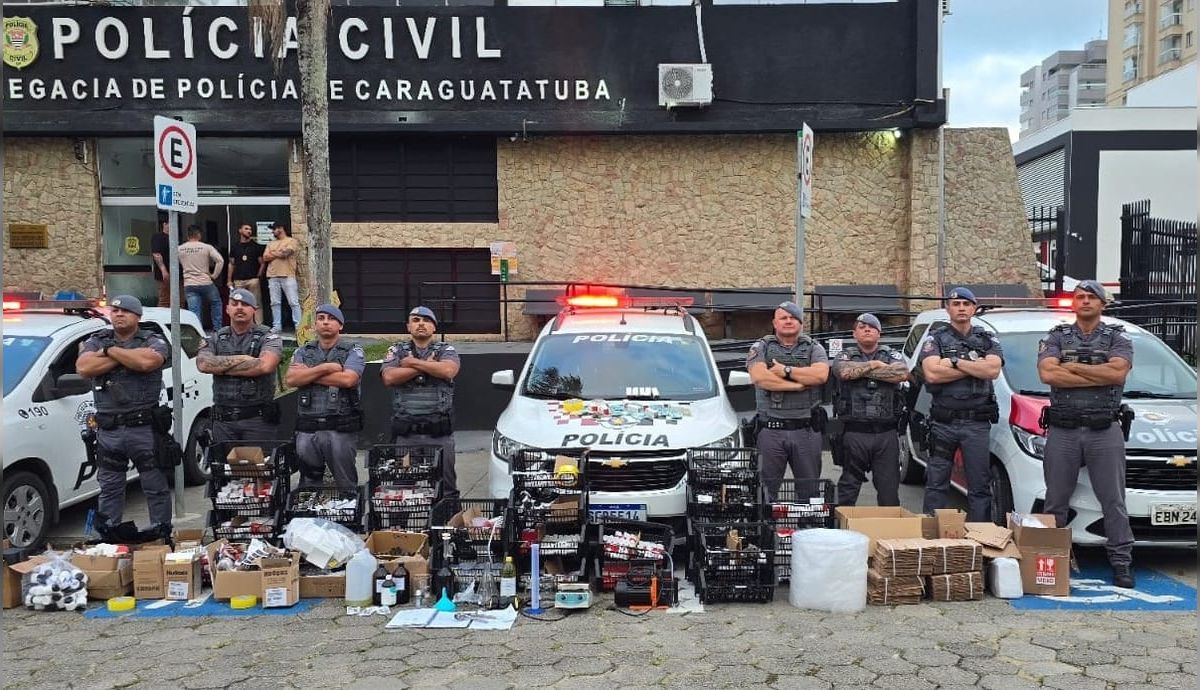 Polícia Militar desmonta laboratório clandestino e apreende anabolizantes em Caraguatatuba