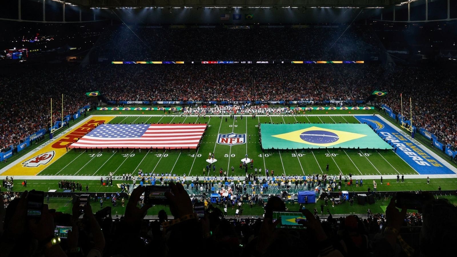 Patrick Mahomes e atletas da NFL elogiam jogo em São Paulo: "Vou lembrar pelo resto da vida"