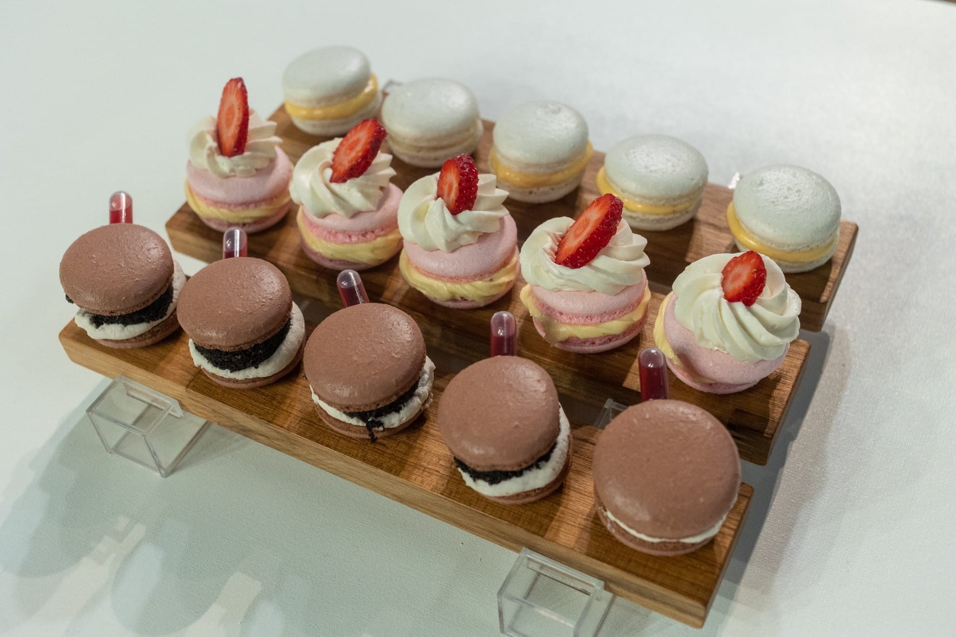 Macarons de Leo na estreia do MasterChef Confeitaria 2025 (Melissa Haidar/Band)