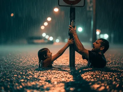 'Em meio à enchente, Deus me pediu para soltar a mão da minha filha'; leia relato emocionante
