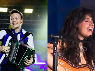 Michel Teló se emociona após Camila Cabello cantar 'Ai Se Eu Te Pego' no The Town