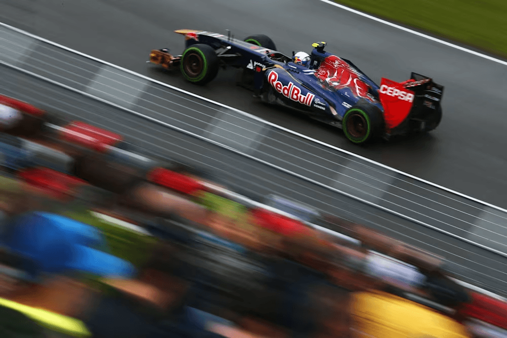 Daniel Ricciardo durante o GP do Canadá de 2013, quando ainda estava na Toro Rosso